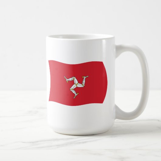 マン島の旗マグカップ コーヒーマグカップ (右)
