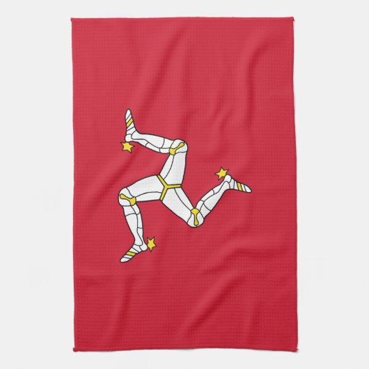 マン島の旗 キッチンタオル (縦)