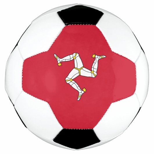 マン島の旗 サッカーボール (正面)