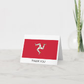 マン島の旗 サンキューカード (正面)