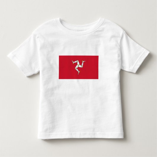 マン島の旗 トドラーTシャツ (正面)