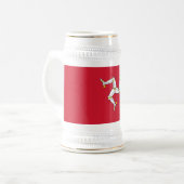 マン島の旗 ビールジョッキ (正面左)