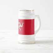 マン島の旗 ビールジョッキ (正面右)