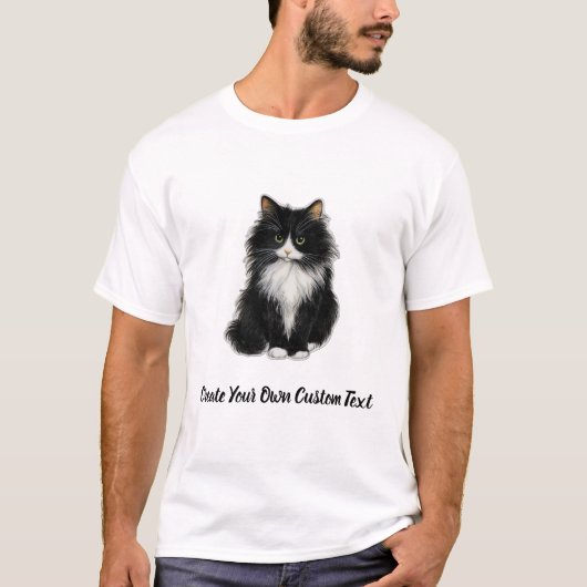マン島の猫 オーナー作成テキスト Tシャツ (正面)