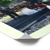 マン島の蒸気機関 ポスター (角)