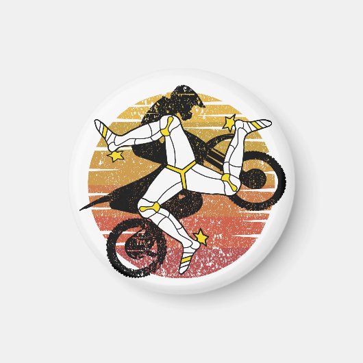 マン島スポーツMotocross マグネット (正面)
