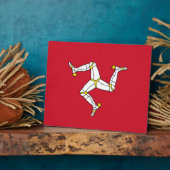 マン島国旗の額 フォトプラーク (側面)