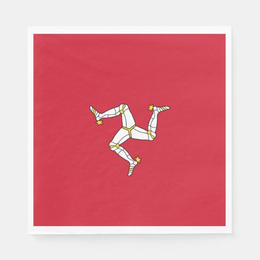 マン島国旗 スタンダードランチョンナプキン (正面)