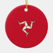 マン島国旗 セラミックオーナメント (正面)