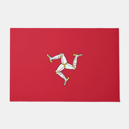 マン島国旗 ドアマット (正面)