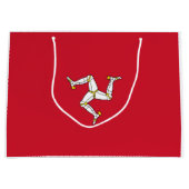 マン島国旗 ラージペーパーバッグ (正面)