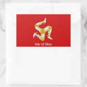 マン島国旗 長方形シール (バッグ)