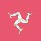 マン島旗の紋章 シール (正面)