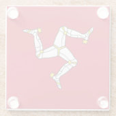 マン島 ガラスコースター (裏面)