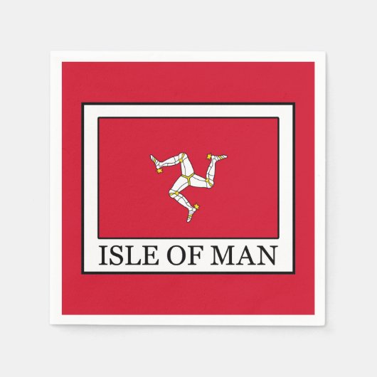 マン島 スタンダードカクテルナプキン (正面)