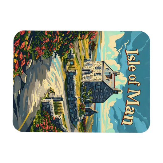 マン島 マグネット (横)