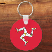 マン島 – マンクス国旗 キーホルダー (正面)