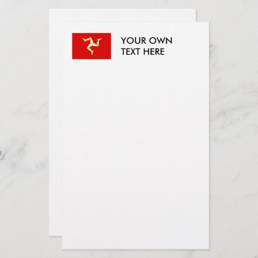 マン島 便箋 (正面/裏面)