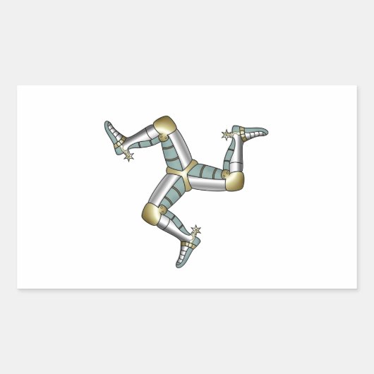 マン島 長方形シール (正面)