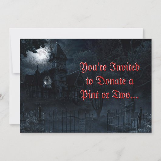 マン幽霊のよく出るションカスタム招待状 招待状 (正面)