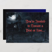 マン幽霊のよく出るションカスタム招待状 招待状 (正面/裏面)