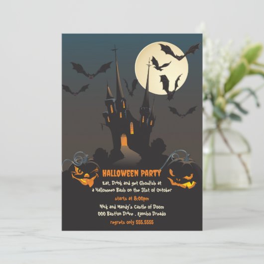 マン幽霊のよく出るションハローウィンパーティ 招待状 (スタンド正面)