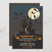 マン幽霊のよく出るションハローウィンパーティ 招待状 (正面/裏面)