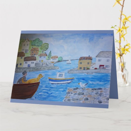 マン最高の友 カード (黄色い花)