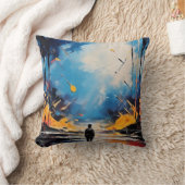 マン歩くインザフォレスト装飾用クッション クッション (ブランケット)