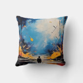 マン歩くインザフォレスト装飾用クッション クッション (裏面)