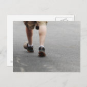 マン歩く ポストカード (正面/裏面)