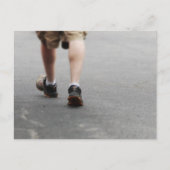 マン歩く ポストカード (正面)