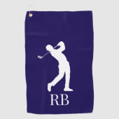 マン海軍 ゴルフタオル (正面)