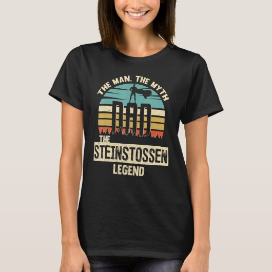 マン神話レジェンドパパステインストセン Tシャツ (正面)