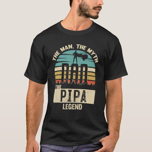マン神話レジェンドパパピパ Tシャツ (正面)