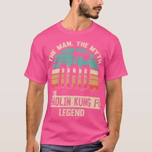 マン神話レジェンドパパ少林昆布 Tシャツ (正面)