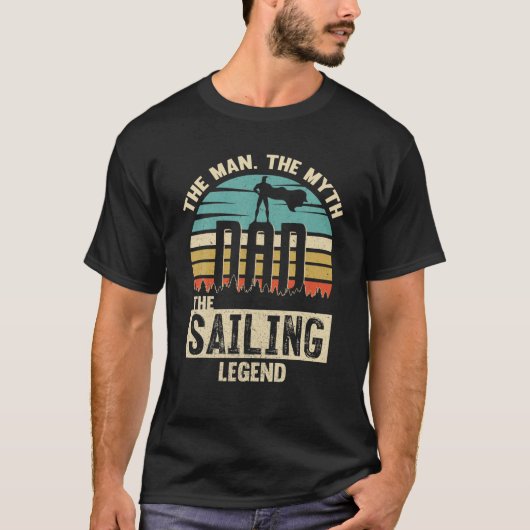 マン神話レジェンドパパ帆走 Tシャツ (正面)