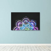 マン色彩の鮮やかダラ キャンバスプリント (インサイチュ (ウッドフロア))