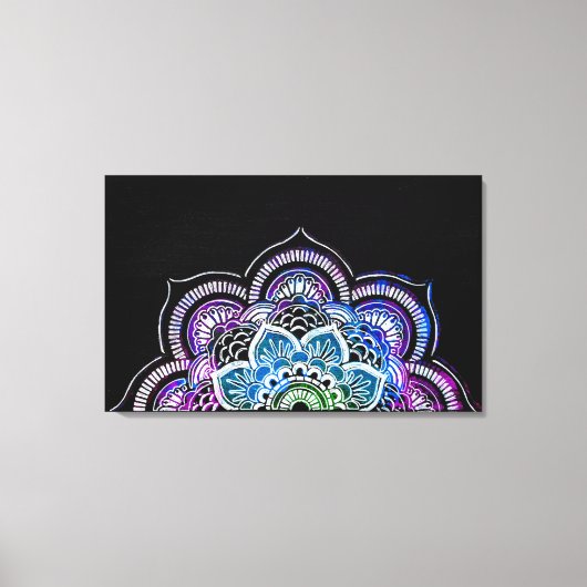 マン色彩の鮮やかダラ キャンバスプリント (正面)