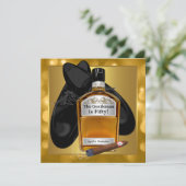 マン金ゴールド50th誕生日パーティー 招待状 (スタンド正面)