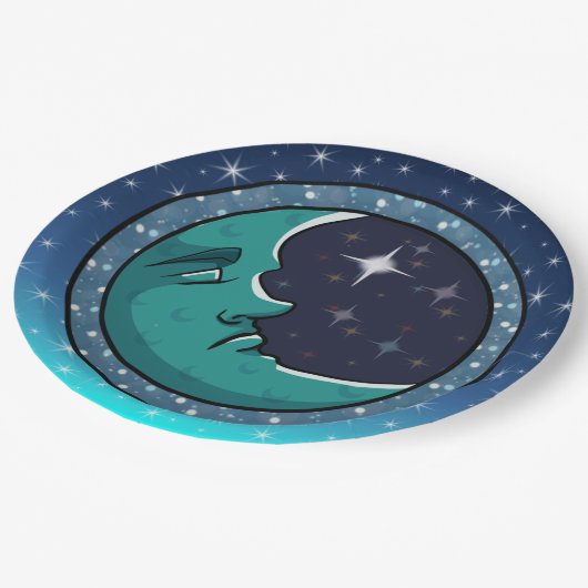 マン顔インムーン ペーパープレート (アングル)