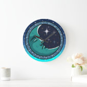 マン顔インムーン ラージ壁時計 (ホーム)