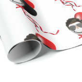 マン顔誕生日バルーン ラッピングペーパー (ロールコーナー)