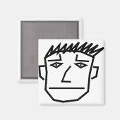 マン顔 マグネット (正面/裏面)