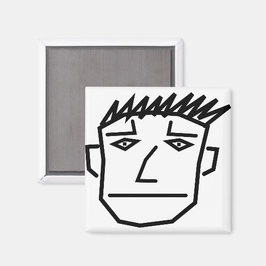 マン顔 マグネット (正面/裏面)