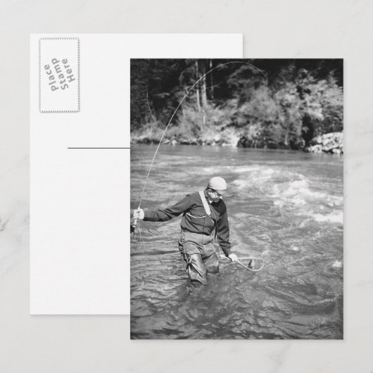 マン魚釣り ポストカード (正面/裏面)