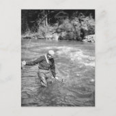 マン魚釣り ポストカード (正面)