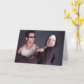 マン・アンド・ナン カード (黄色い花)