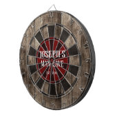 マン·ケパーソナライズされたーブ ダーツボード (正面右)