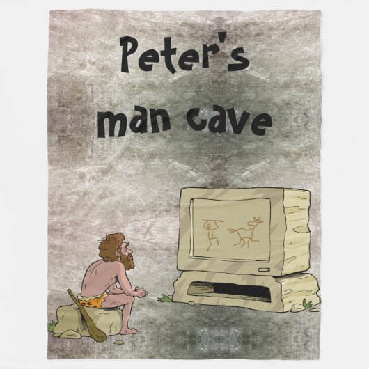 マン·ケーパーソナライズされたブ フリースブランケット (正面)